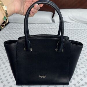 Kate Spade Black Satchel Sleek Structured Design